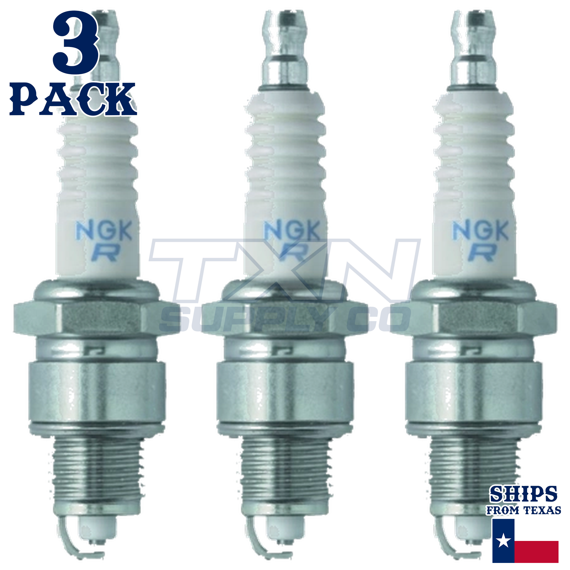 NGK 7022 Spark Plug, BPR6HS (3 Pieces) - Image 2