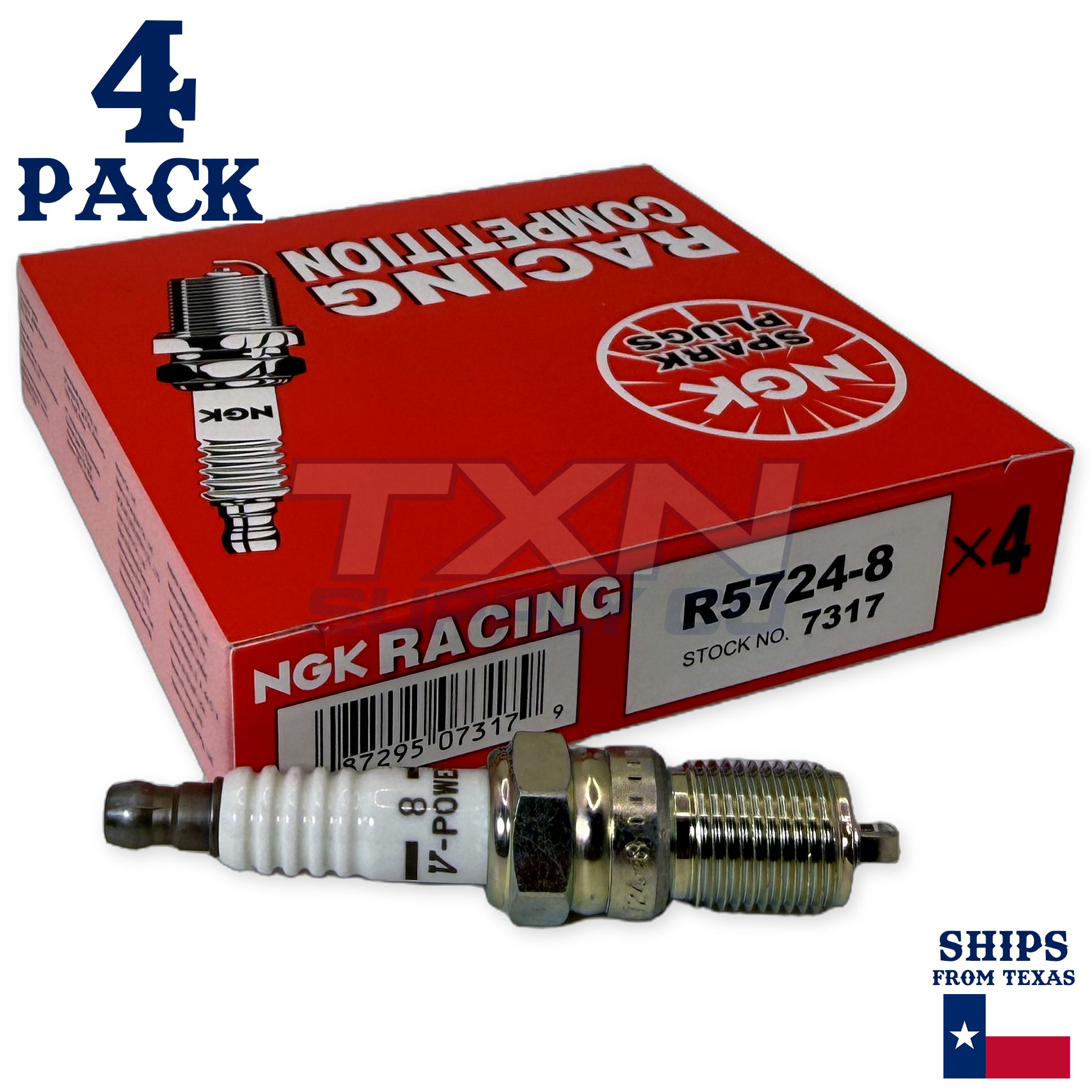 NGK Spark Plug Nickel Box of 4 R5724-8
