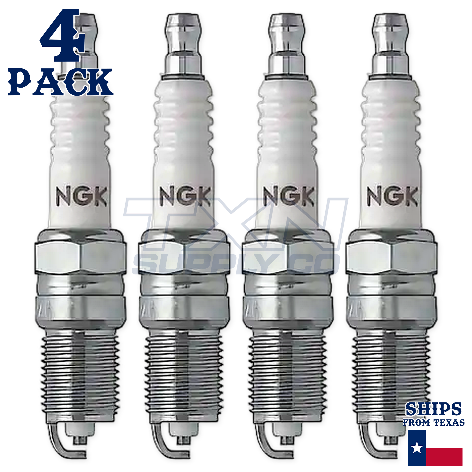 NGK 7317 Spark Plug Nickel Box of 4 R5724-8 - Image 2