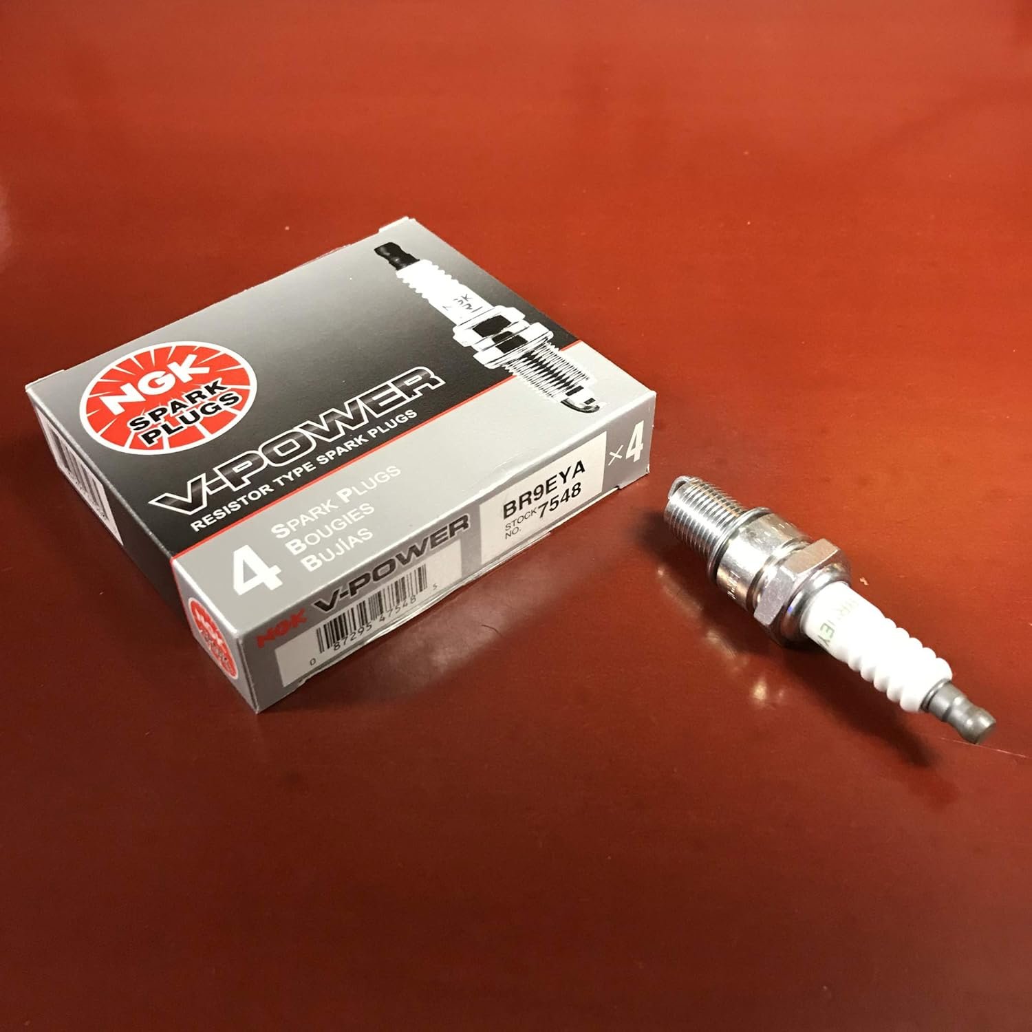 NGK V-Power 7548 Spark Plugs BR9EYA - 12 Pack