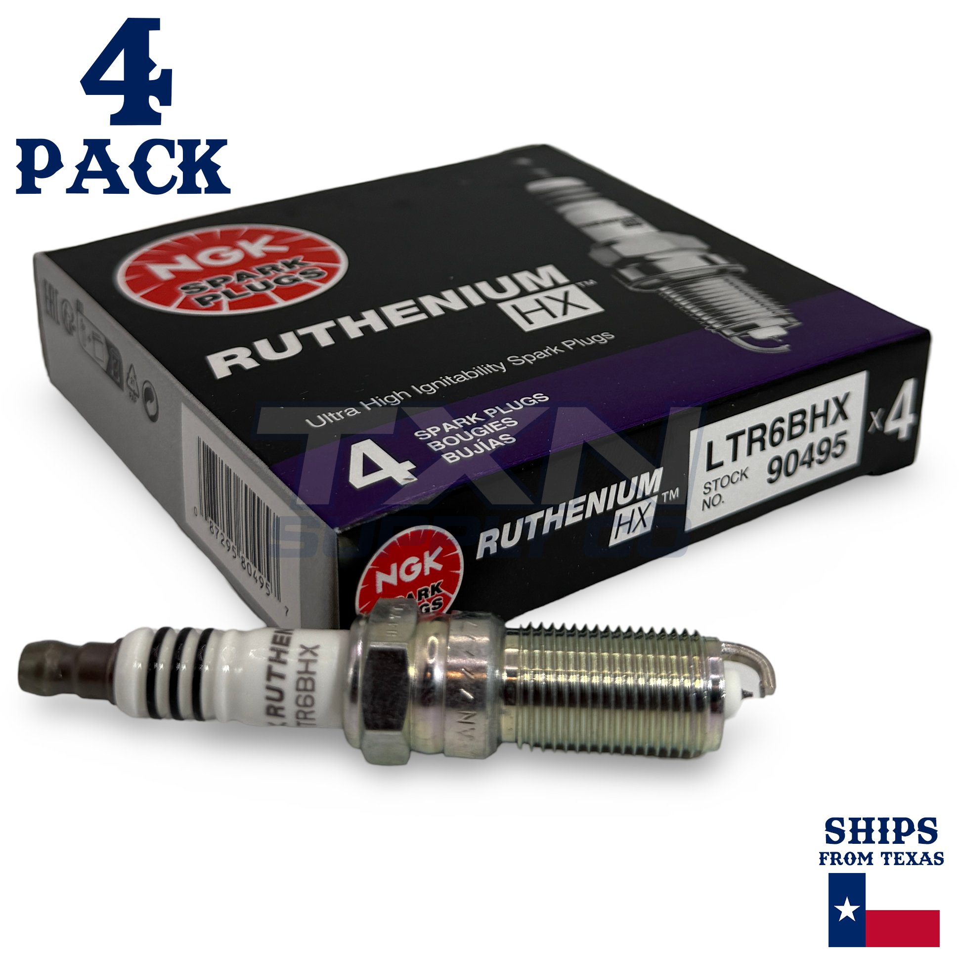 4 Pack NGK 90495 Spark Plug - For 2022 Ford Maverick 2.0L