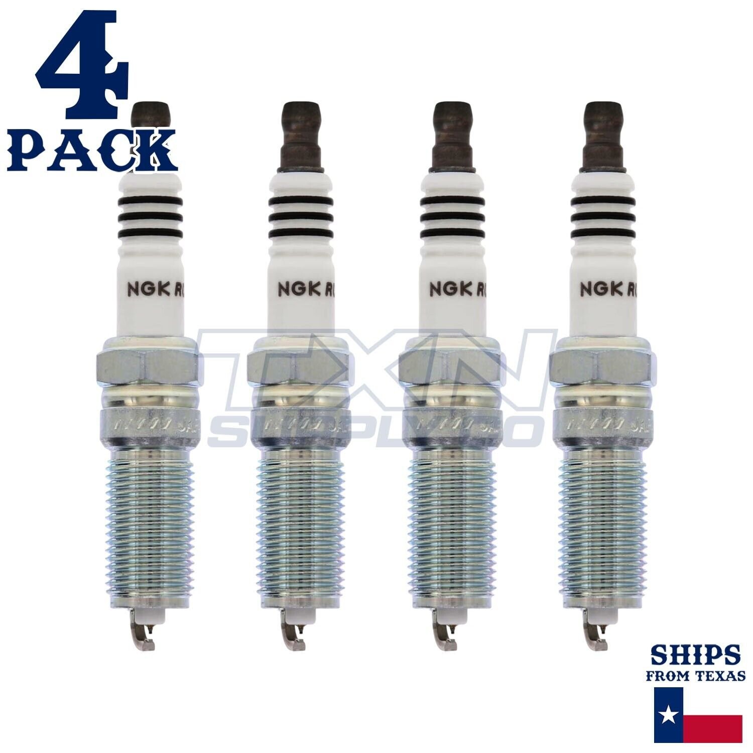 4 Pack NGK 90495 Ruthenium HX Spark Plugs 2016-2018 for Ford Focus L4 2.3L