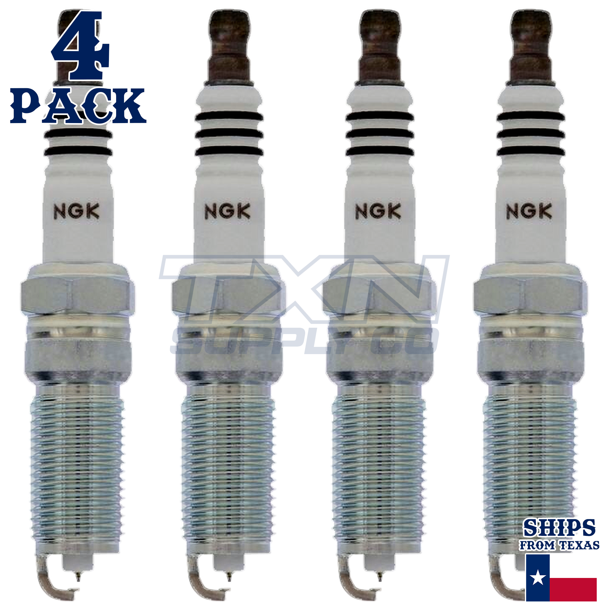 4 Pack NGK 90495 Ruthenium HX Spark Plugs 2018-2020 for GMC Terrain L4 2.0L - Image 1