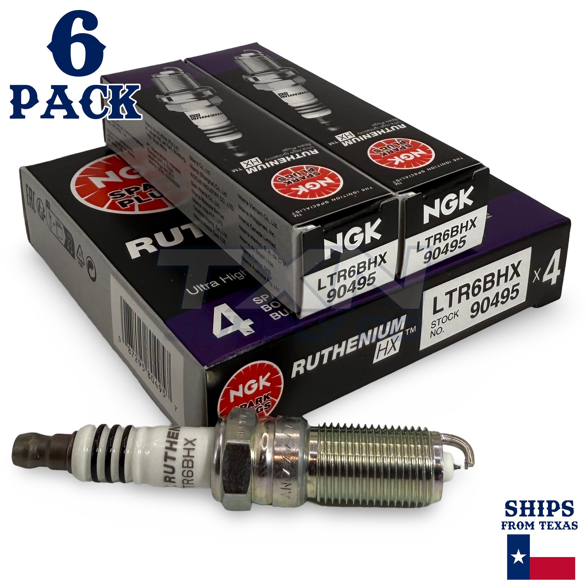 6 Pack NGK 90495 Spark Plug - For 2007-2022 Ford Edge 2.7L