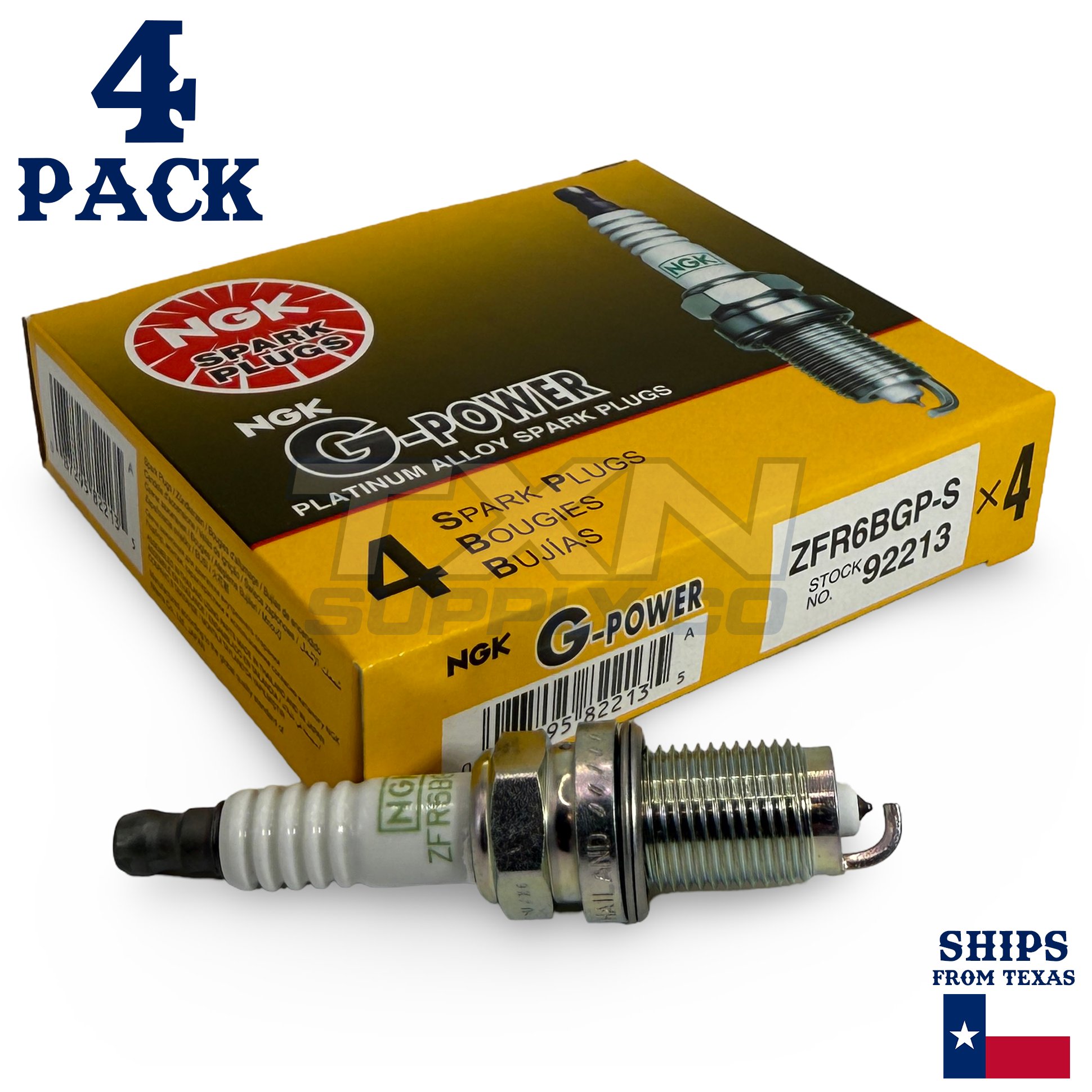 4 Pack NGK 92213 Spark Plug - For 2003-2007 Honda Accord 2.4L