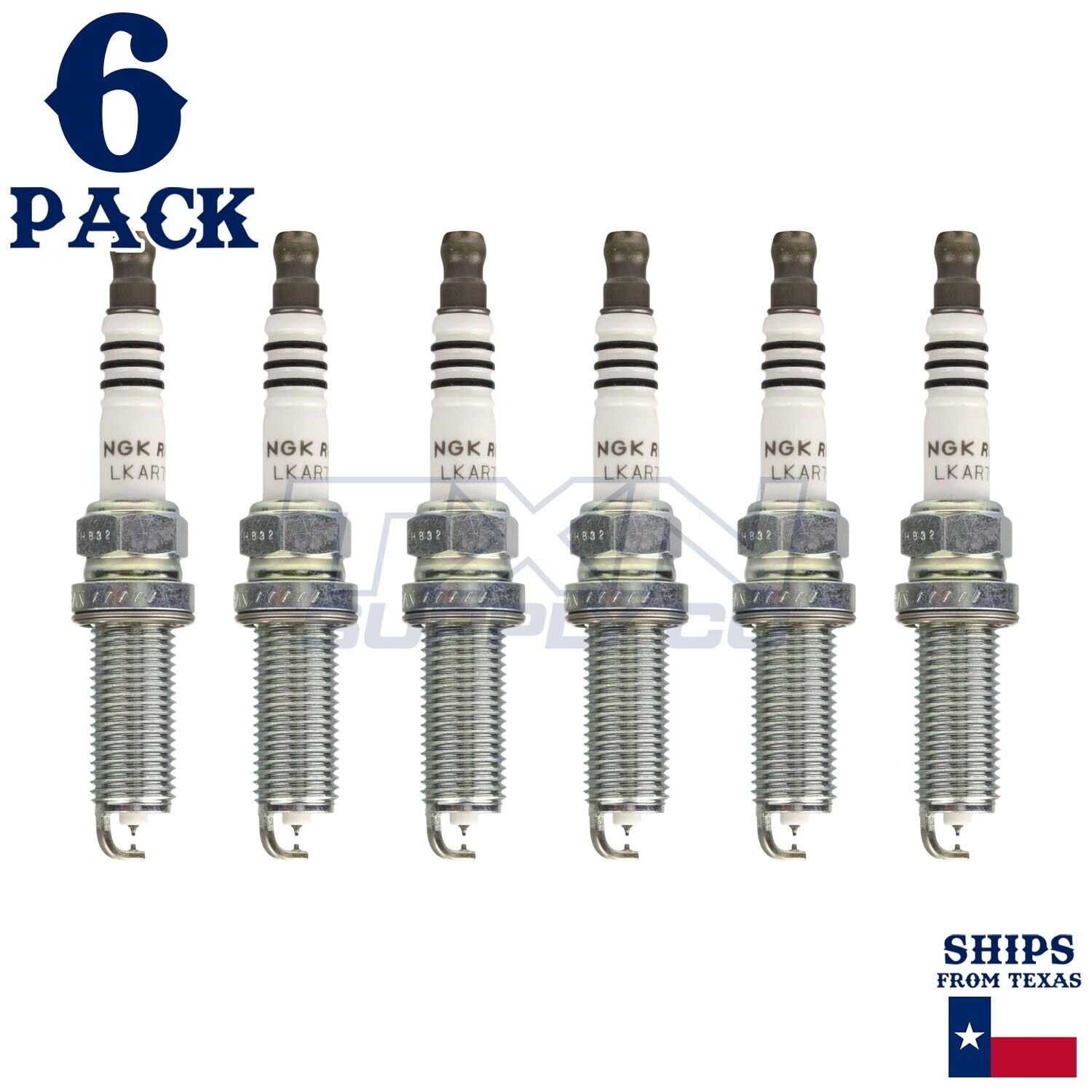 6 Pack NGK 92274 Ruthenium HX Spark Plugs 2013-2020 for Nissan Pathfinder V6 3.5L