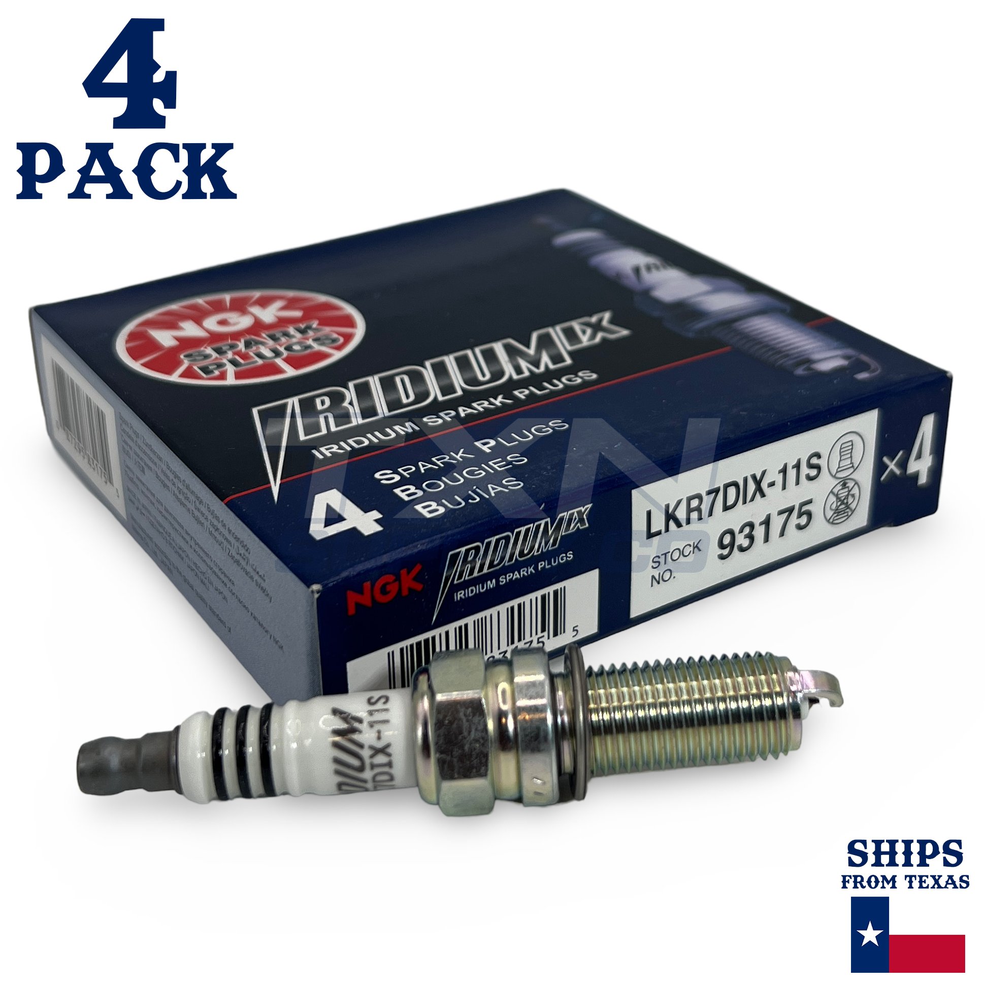 4 Pack NGK 93175 Spark Plug - For 2011-2015 Hyundai Sonata 2.0L