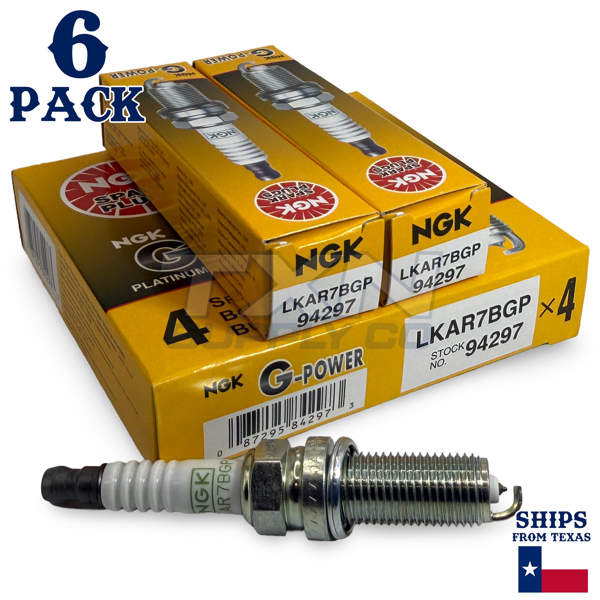 6 Pack NGK 94297 G-Power Spark Plugs 2009-2020 for Nissan Murano V6 3.5L - Image 1