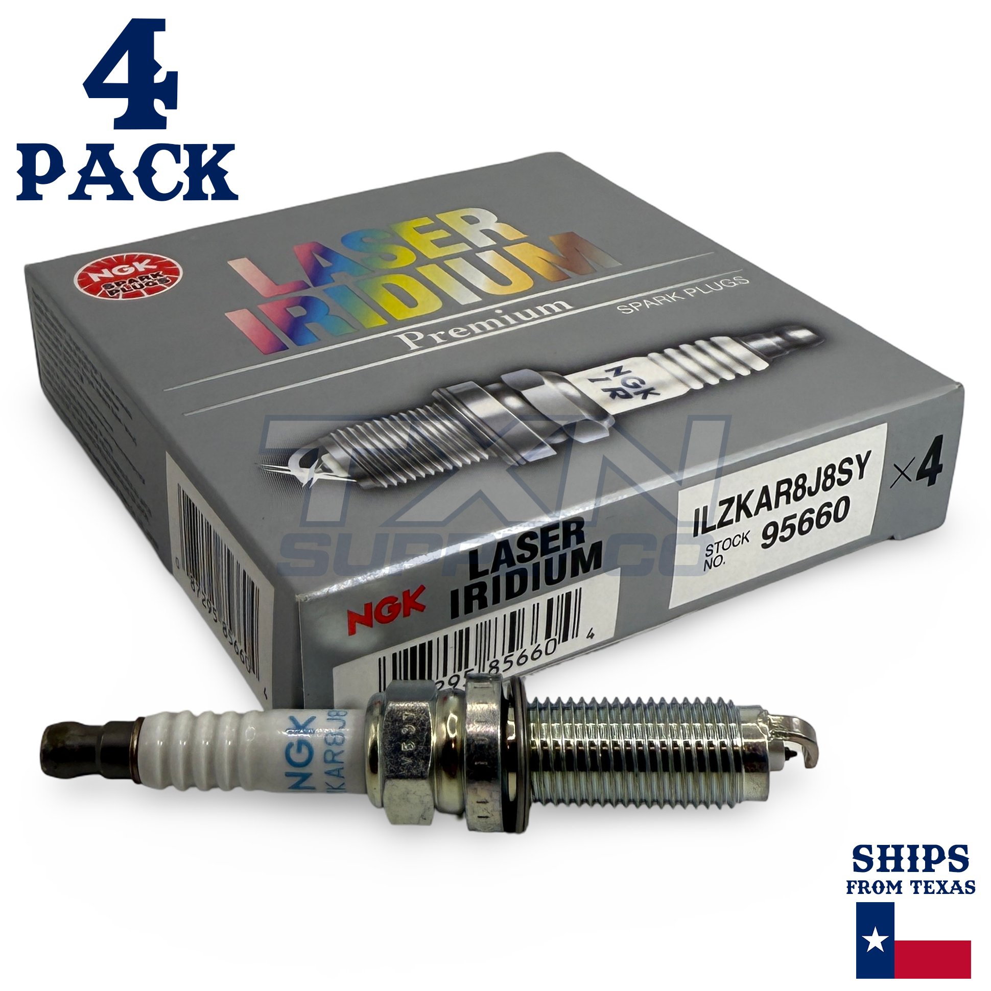 4 Pack NGK 95660 Spark Plug - For 2017-2021 Honda CR-V 1.5L