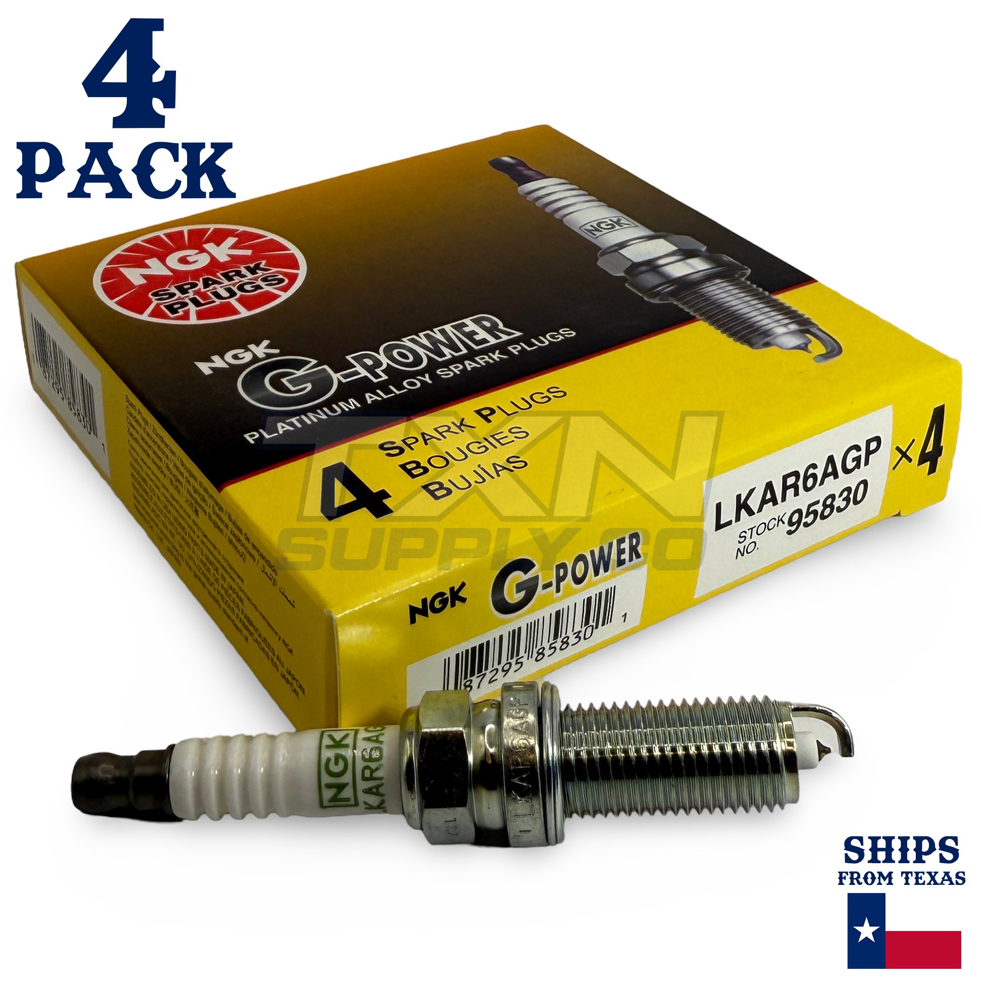 4 Pack NGK 95830 G-Power Spark Plugs 2014-2015 for Nissan Rogue Select L4 2.5L - Image 1