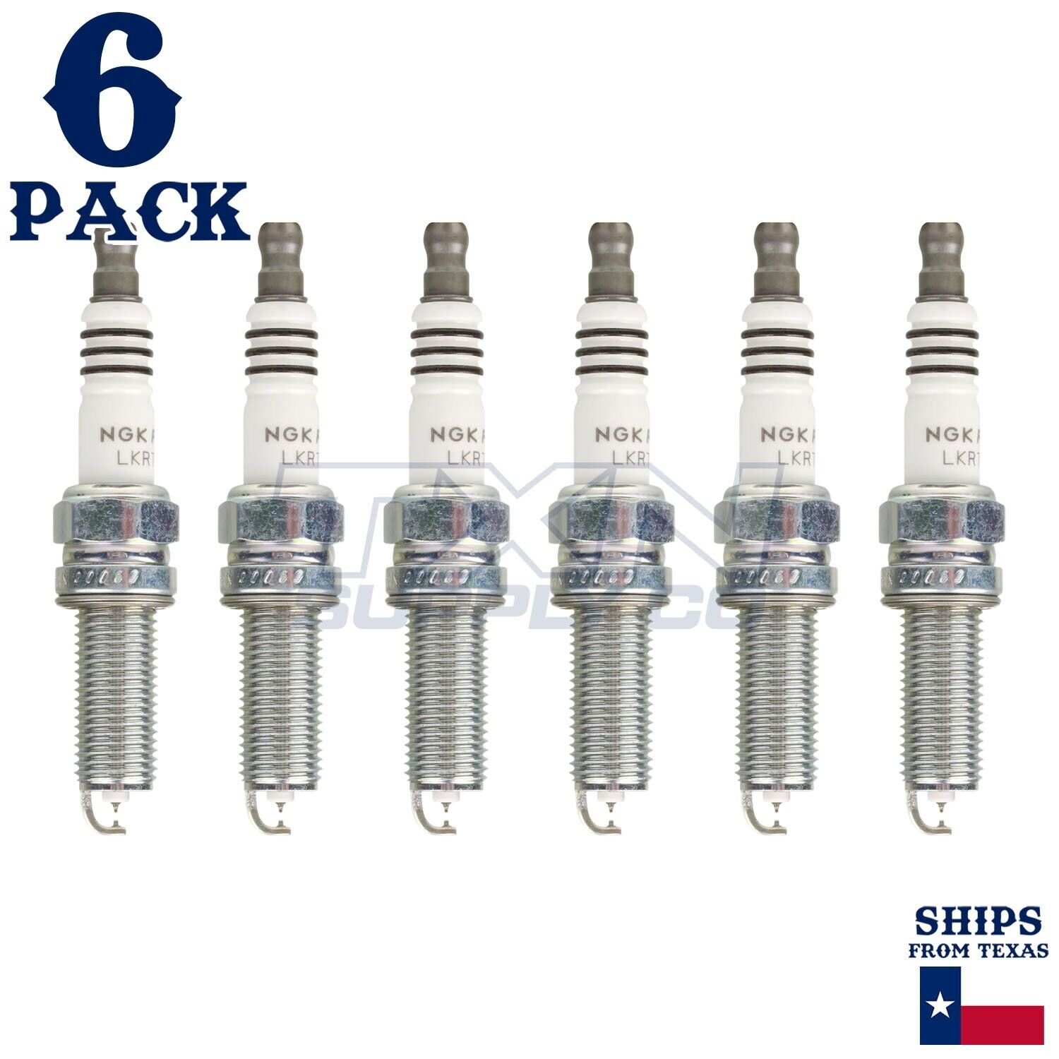 6 Pack NGK 96358 Ruthenium HX Spark Plugs 2019-2020 for Kia Sorento V6 3.3L